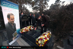 ادای احترام رییس و اعضای هیات رییسه جهاددانشگاهی به جهادگر فقید دکتر سعید کاظمی آشتیانی