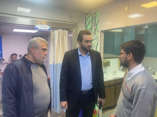 بازدید رئیس جهاددانشگاهی استان قزوین از بیمارستان سیار بنیاد برکت
