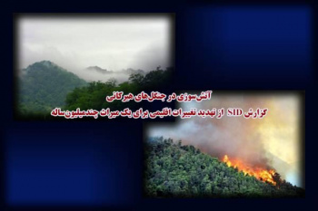 آتش‌سوزی در جنگل‌های هیرکانی و هشدار SID درباره تشدید تهدیدات اقلیمی